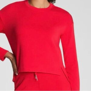 SPANX Vibrant Red Sweatshirt NWT